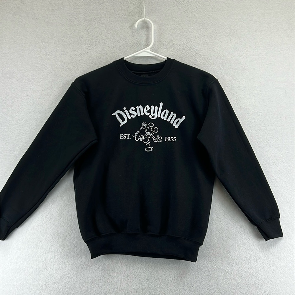 Glidan Youth Disney Sweatshirt Size M Black Cotton/Polyester New w/o Tags